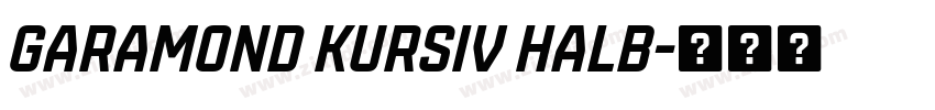 Garamond Kursiv Halb字体转换